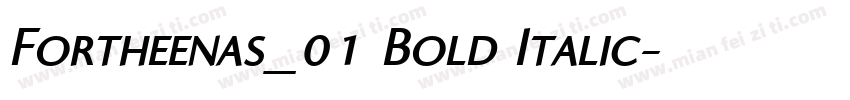 Fortheenas_01 Bold Italic字体转换